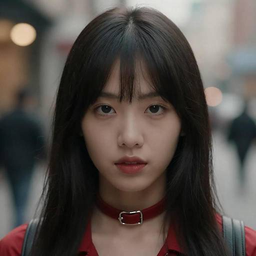 Intense Gaze: Young Woman Portrait