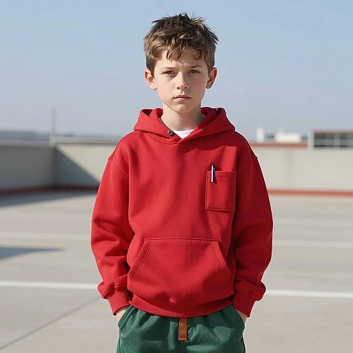 Photorealistic Boy in Casual Costume