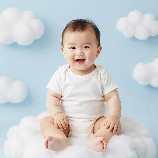 Adorable Baby Bangchan on Cloud