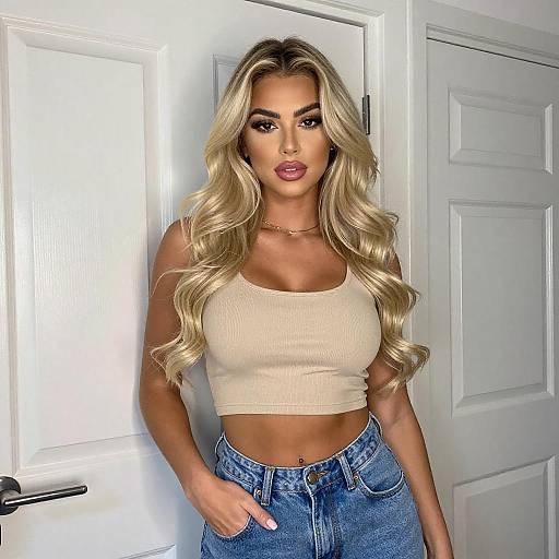 Casual Portrait of Blonde Woman