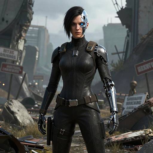 Sci-Fi Grimdark Cybernetic Assassin