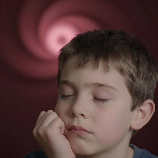 CGI Portrait of a Dreaming Boy