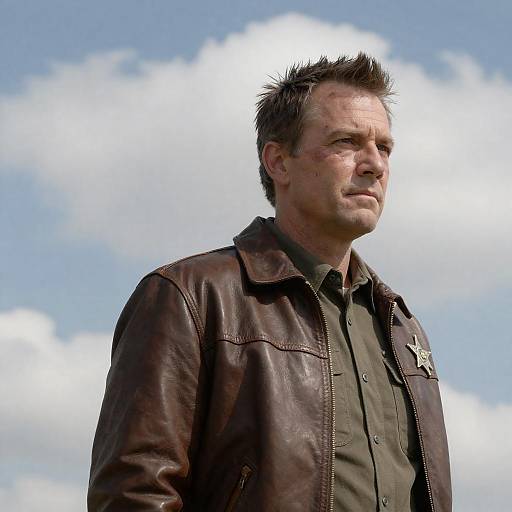 Serious Sheriff in Photorealistic Style