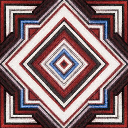 Abstract Geometric Tribal Pattern