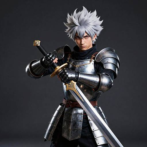 Armored Man with Bakugou Gauntlets