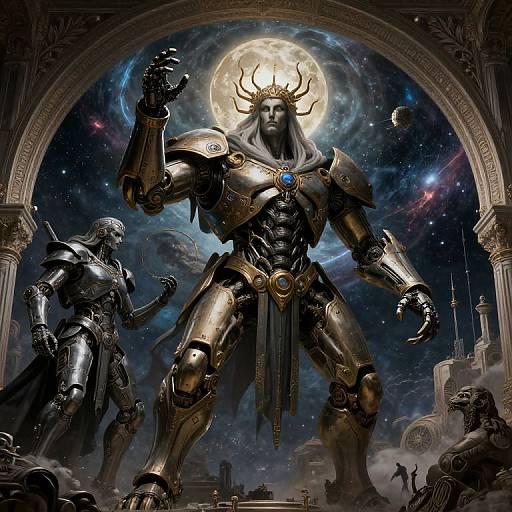 Epic Sci-Fi Religious Fresco Art