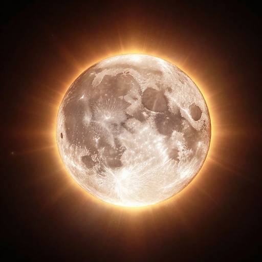 Eclipsed Sun with Glowing Corona