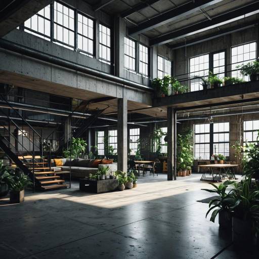 Industrial Urban Loft Interior