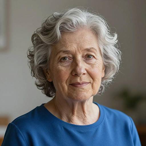 Portrait of a Graceful Elderly Woman