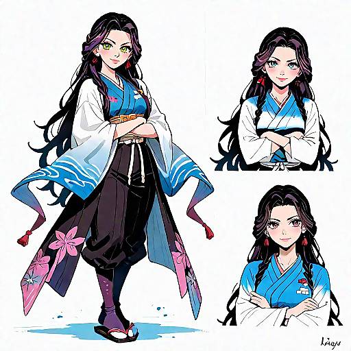 Demon Slayer Anime Girl Full Body