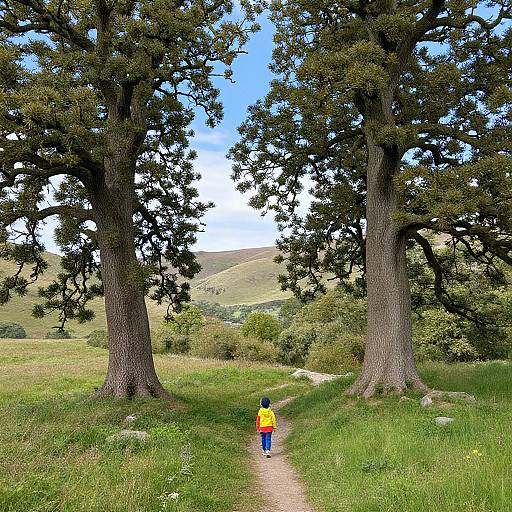 Majestic Oaks with Golden Mistletoe Pods