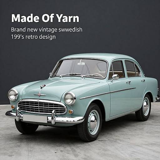 Vintage 1959 Swedish Yarn Car