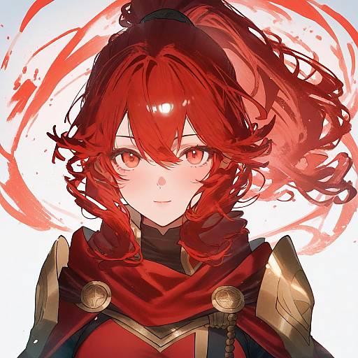 Illustration of Anna (fire emblem), fire emblem in the style of Betabeet