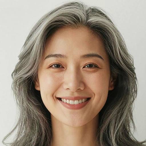 Warm Close-Up Portrait of Smiling Woman