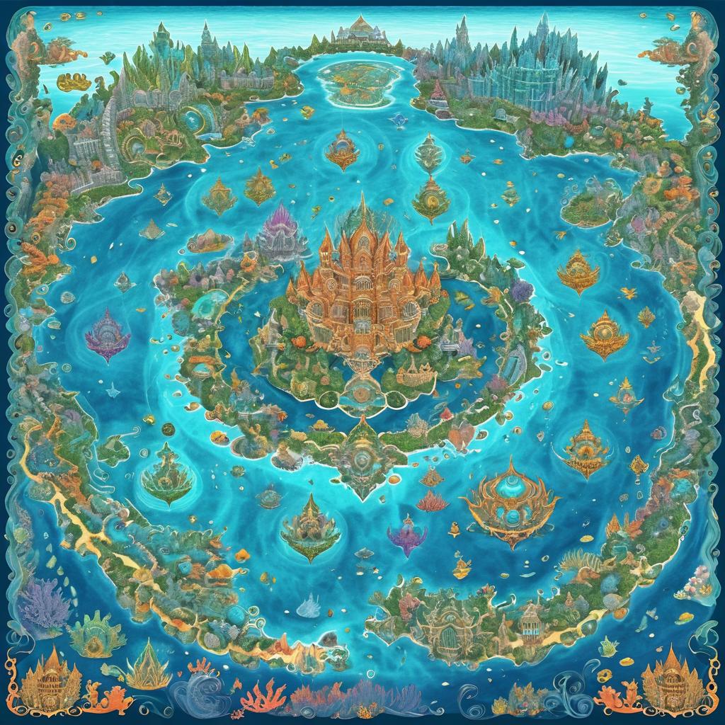 Stereoscopic Underwater Fantasy Map Design