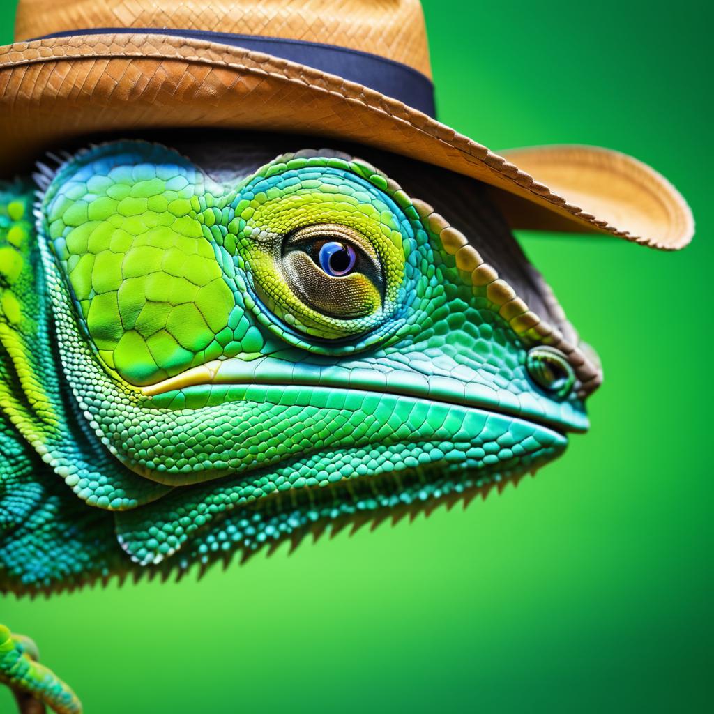 Cowboy Chameleon: Macro UHD Photography