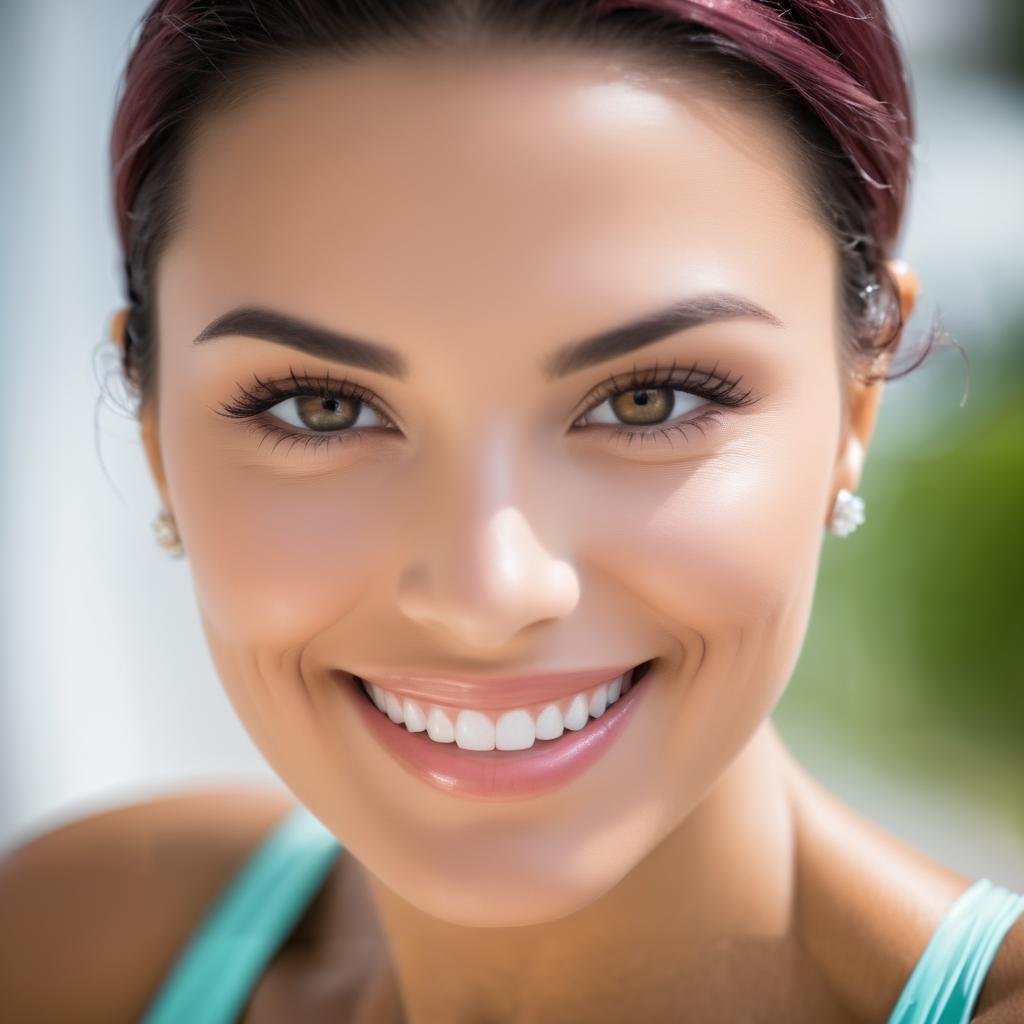 Elegant Woman Close-Up Portrait Photography