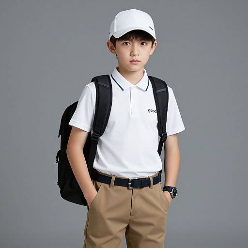 Realistic Casual Golf Apparel Portrait