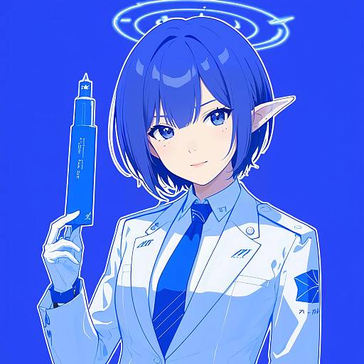 Illustration of Aoi (blue archive), blue archive in the style of Jilu