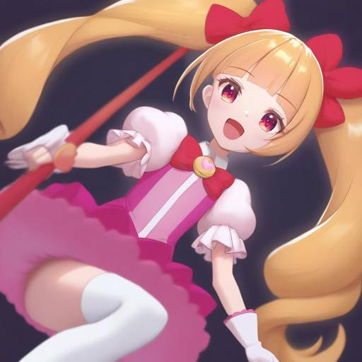 Illustration of Aisaki emiru, precure in the style of Shimadoriru