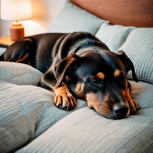 Serene Brown Dog Sleeping at Sunset Serene Brown Dog Sleeping at Sunset