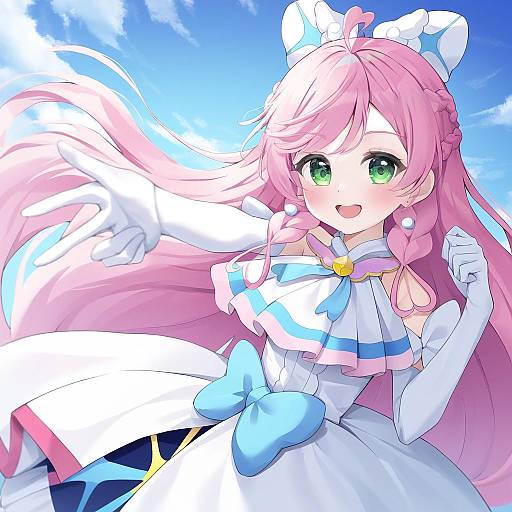 Illustration of Cure prism, hirogaru sky! precure in the style of Huwari (dnwls3010)