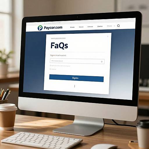 Photograph of an iMac displaying the PayPal website with the 