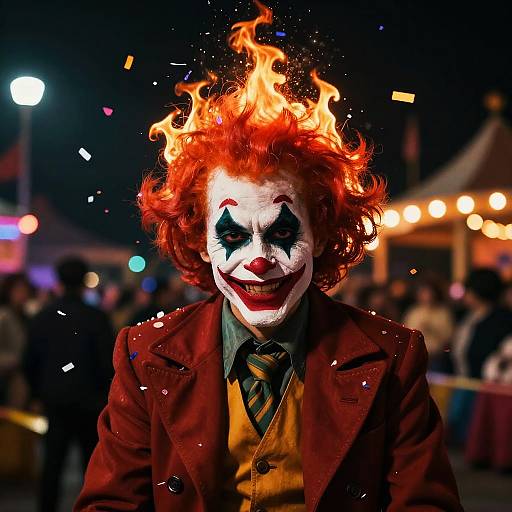 Fiery Redhead Joker in Carnival