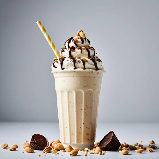 Peanut Butter Cup Milkshake with Whipped Cream