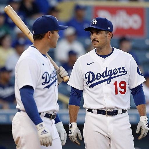 Dynamic Baseball Players in Action Shot