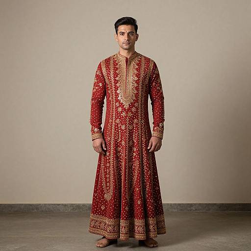 Man in Traditional Puja Dress