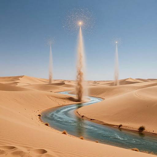 Surreal Reversed Gravity Desert