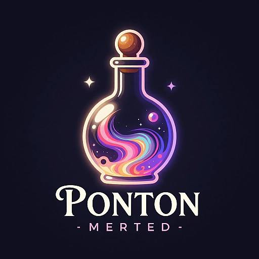 Mystical Potion Bottle Logo Design