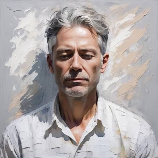 Impressionist Portrait of a Calm Man