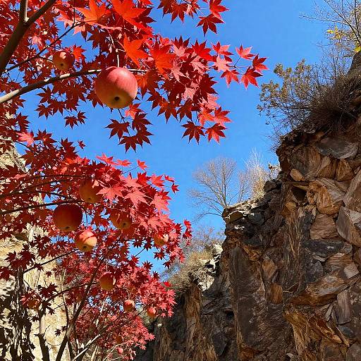 Crimson Maple with Flaming Fruit