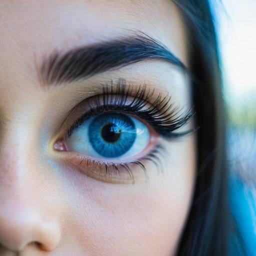 Close-Up Portrait of a Girl's Eye