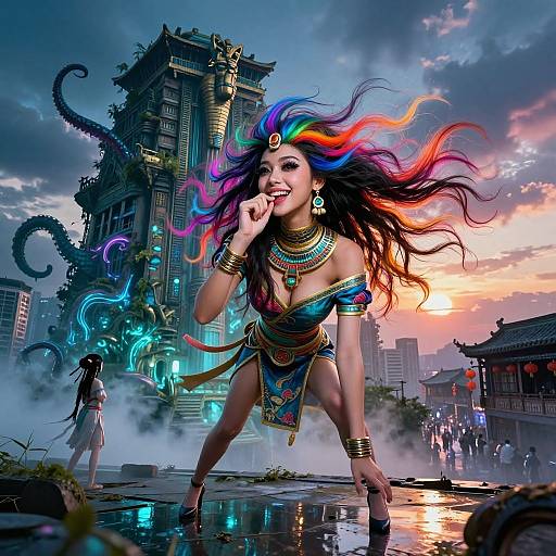 Otherworldly Ancient Egyptian Fantasy City