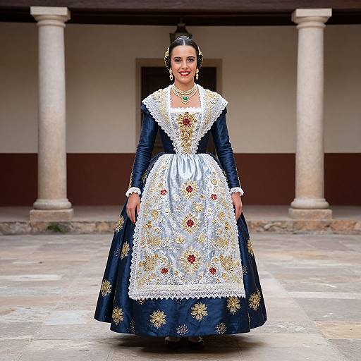 Woman in Traditional Spanish Dress