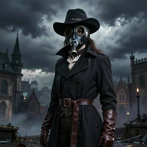 Gothic Plague Doctor Female Scene