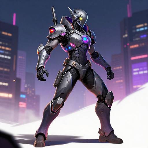 Futuristic Cyberpunk Warrior Design
