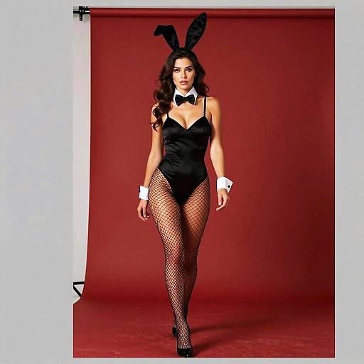 Confident Woman in Bunny Suit