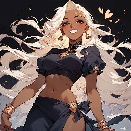 Charming Solo Portrait of a Smug Model