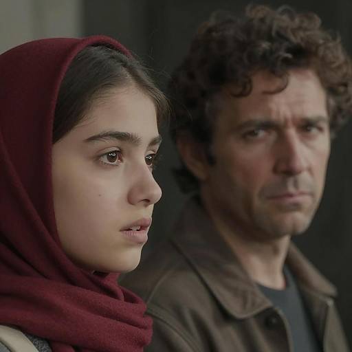 Intimate Close-Up of Two Individuals