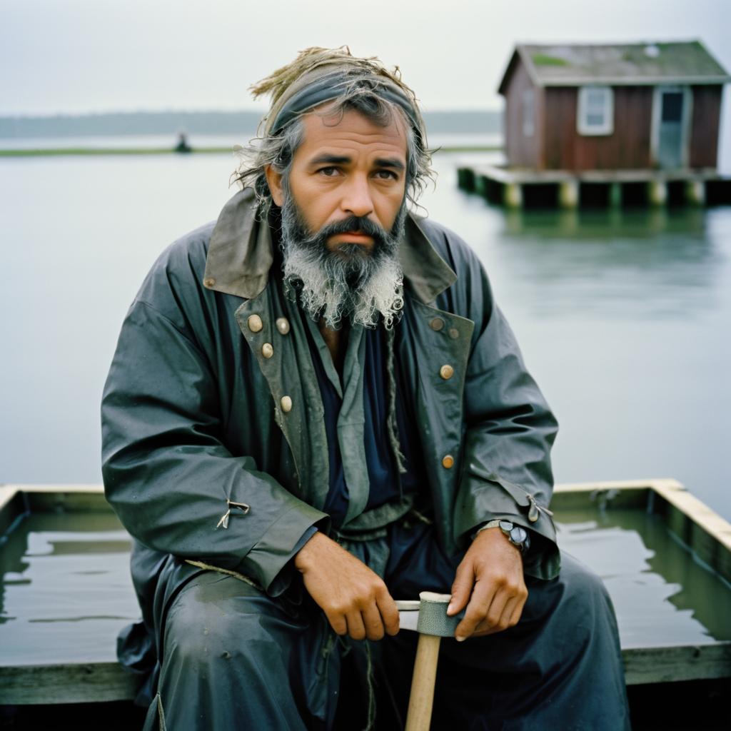 Cinematic Portrait of a Weathered Fisherman