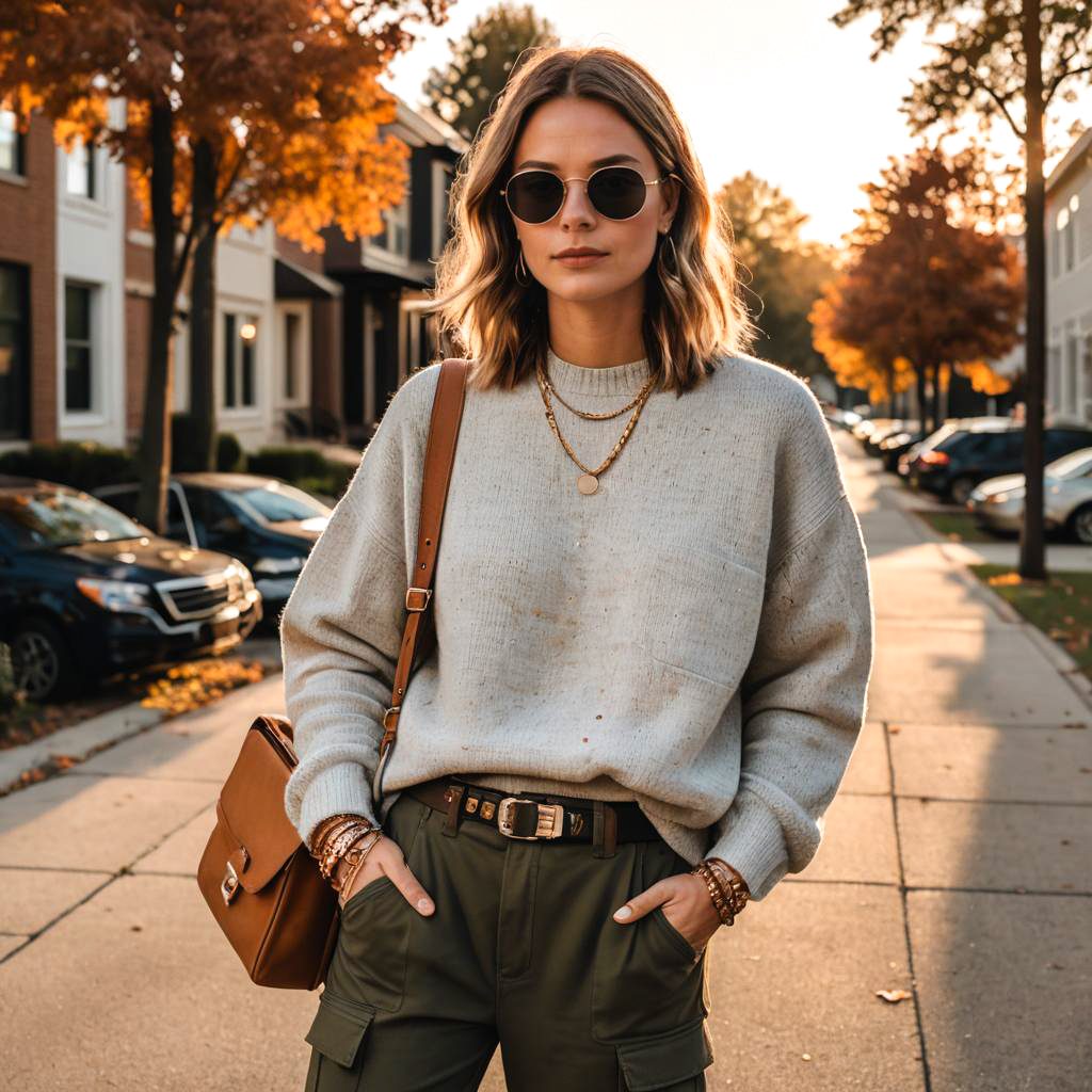 Boho-Chic Influencer in Autumn Fashion