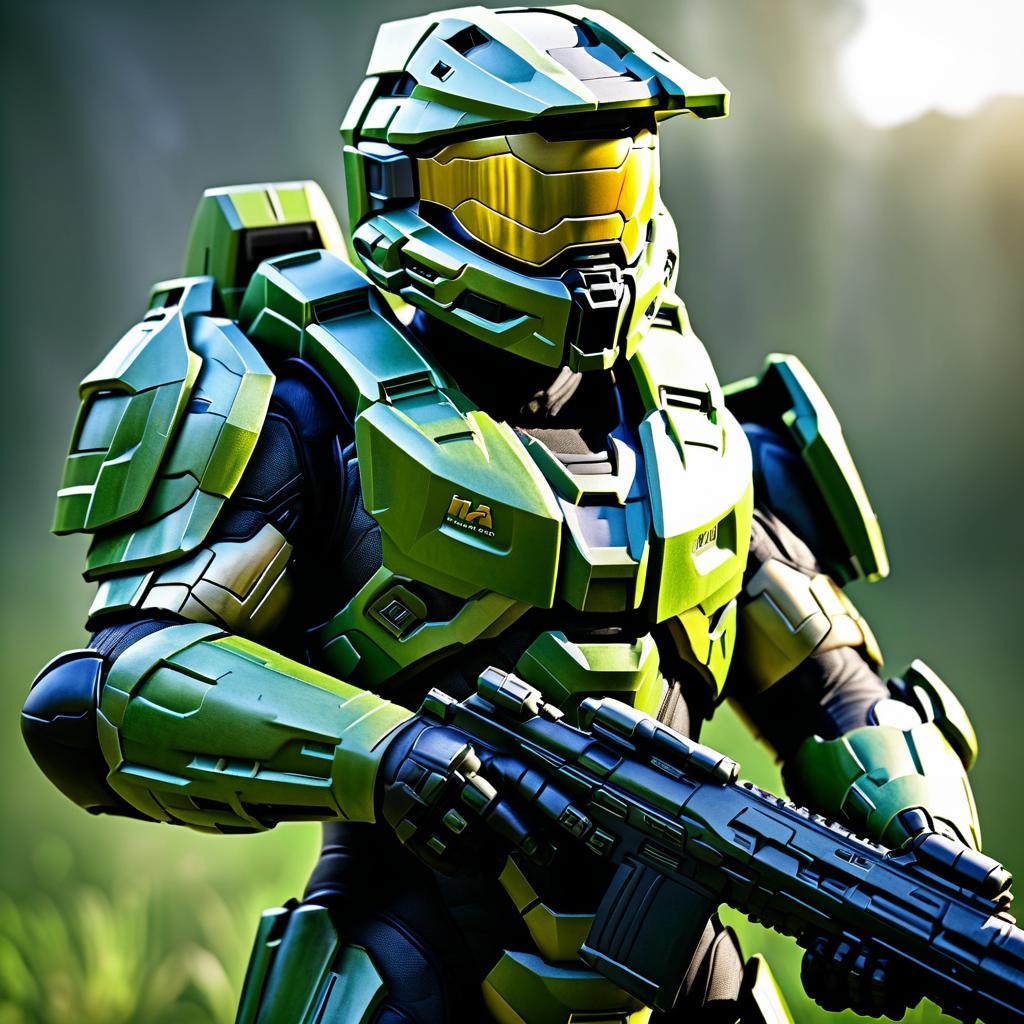 Photorealistic Master Chief with Nikon