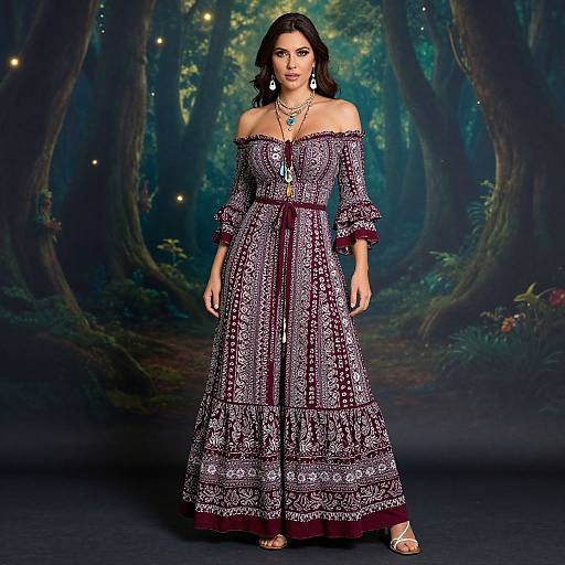 Boho-Chic Hourglass Woman in Wonderland