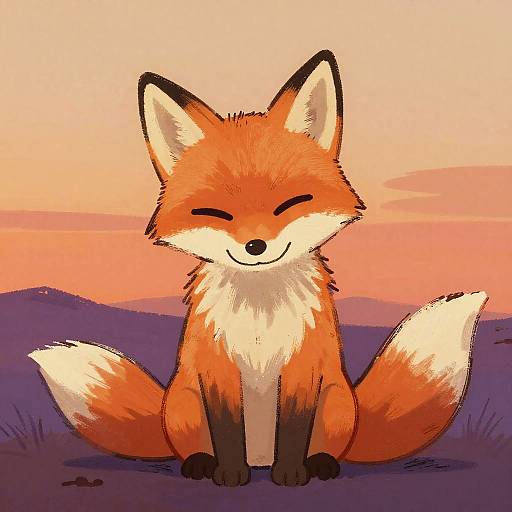 Minimalist Yoshitomo Nara Fox Pup