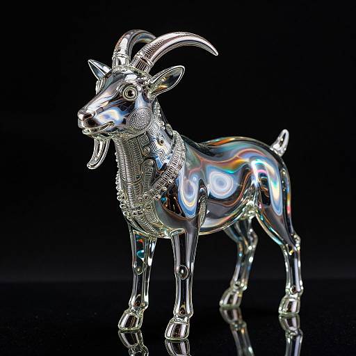 Cadejo Glass Sculpture on Fire