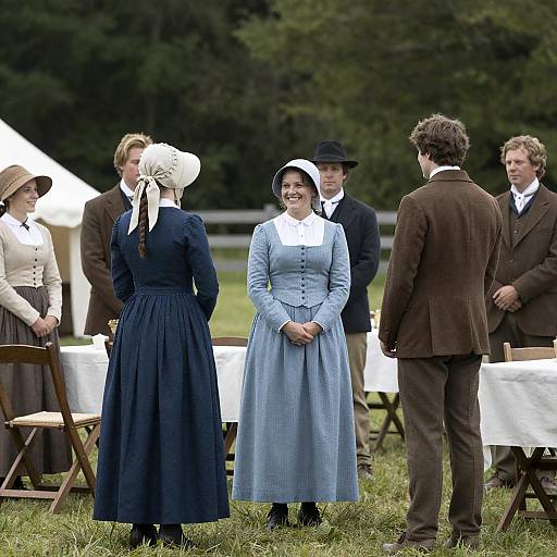 19th Century Historical Reenactment Scene